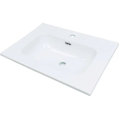 Deante Lavabo Encastrado De Cerámica 60 Cm White One Size Deante Lavabo Encastrado De Cerámica 60 Cm White One Size