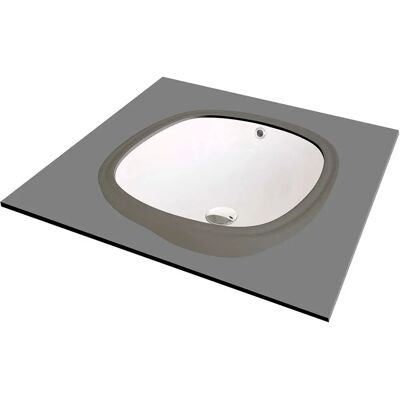 Deante Cga_6u4u Lavabo Bajo Encimera De Cerámica White One Size Deante Cga_6u4u Lavabo Bajo Encimera De Cerámica White One Size