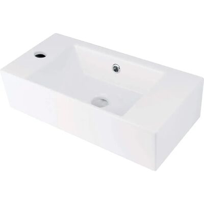 Deante Lavabo Cerámico De Sobreencimera Con Orificio Para Grifo A La Izquierda White One Size Deante Lavabo Cerámico De Sobreencimera Con Orificio Para Grifo A La Izquierda White One Size