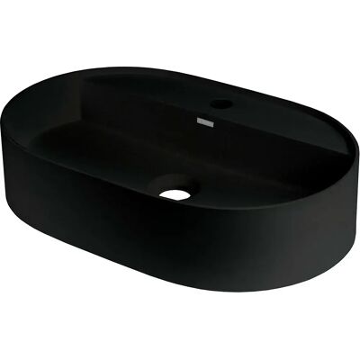 Deante Lavabo Sobre Encimera Ovalado De Granito Con Isla Para Grifería Black One Size Deante Lavabo Sobre Encimera Ovalado De Granito Con Isla Para Grifería Black One Size