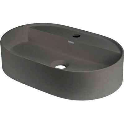 Deante Lavabo Sobre Encimera De Granito Ovalado Con Isla Para Grifería Titanium One Size Deante Lavabo Sobre Encimera De Granito Ovalado Con Isla Para Grifería Titanium One Size