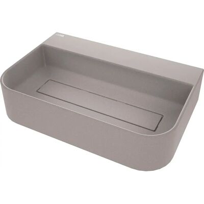 Deante Lavabo Sobre Encimera De Granito Con Espacio Para Grifería Grey One Size Deante Lavabo Sobre Encimera De Granito Con Espacio Para Grifería Grey One Size