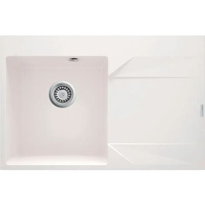 Deante Fregadero De Granito 1 Seno Con Escurridor A La Derecha Alabaster One Size Deante Fregadero De Granito 1 Seno Con Escurridor A La Derecha Alabaster One Size
