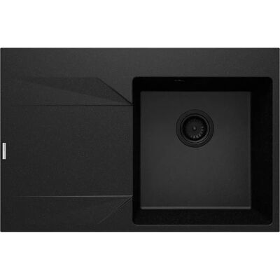 Deante Fregadero De Granito De 1 Seno Con Escurridor A La Izquierda Graphite Metallic One Size Deante Fregadero De Granito De 1 Seno Con Escurridor A La Izquierda Graphite Metallic One Size