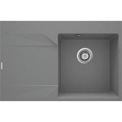 Deante Fregadero De Granito 1 Seno Con Escurridor A La Izquierda Grey One Size Deante Fregadero De Granito 1 Seno Con Escurridor A La Izquierda Grey One Size