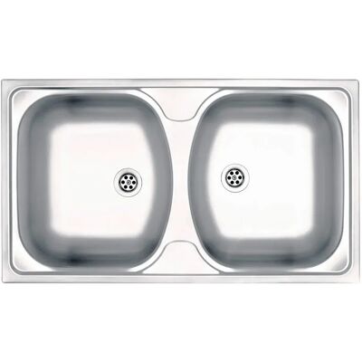 Fregadero de Acero Inoxidable con Doble Cuenca - Cocina Fregadero de Acero Inoxidable con Doble Cuenca - Cocina