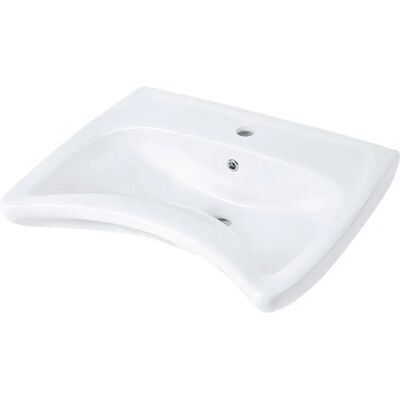 Deante Lavabo De Cerámica Mural Con Espacio Para Grifería White One Size Deante Lavabo De Cerámica Mural Con Espacio Para Grifería White One Size