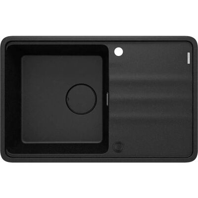 Deante Zkm_g113 Fregadero De Granito De 1 Seno Con Escurridor Graphite Metallic One Size Deante Zkm_g113 Fregadero De Granito De 1 Seno Con Escurridor Graphite Metallic One Size