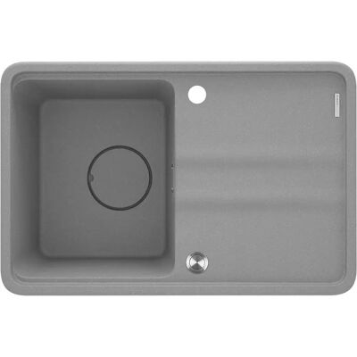 Fregadero de cocina de granito gris Momi - 1 cubeta Fregadero de cocina de granito gris Momi - 1 cubeta