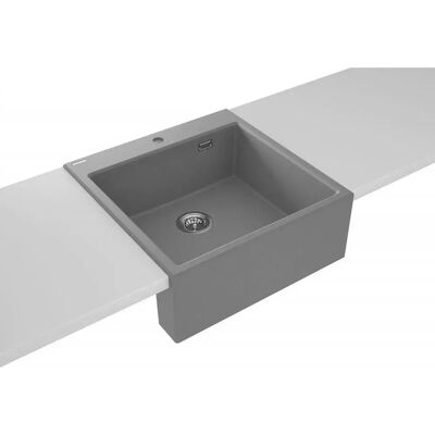 Deante Zqe S10k Fregadero De Granito De 1 Seno Grey One Size Deante Zqe S10k Fregadero De Granito De 1 Seno Grey One Size