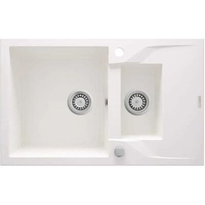 Deante Zqn_a513 Fregadero De Granito De 1.5 Cubetas Con Escurridor Anthracite One Size Deante Zqn_a513 Fregadero De Granito De 1.5 Cubetas Con Escurridor Anthracite One Size