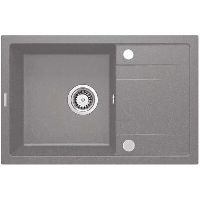 Deante Zrc_s113 Fregadero De Granito De 1 Seno Con Escurridor Grey One Size Deante Zrc_s113 Fregadero De Granito De 1 Seno Con Escurridor Grey One Size