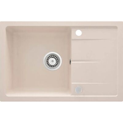 Fregadero de granito beige Deante Leda 67x44cm - Fregadero de cocina Fregadero de granito beige Deante Leda 67x44cm - Fregadero de cocina