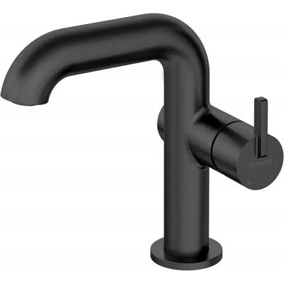 Deante N24M1 Mezclador de lavabo negro mate con caño rectangular - Grifo Deante N24M1 Mezclador de lavabo negro mate con caño rectangular - Grifo