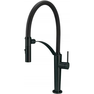 Deante Brc_n72m Grifo De Cocina Con Caño Flexible 2 Tipos De Chorro Chrome / Black One Size Deante Brc_n72m Grifo De Cocina Con Caño Flexible 2 Tipos De Chorro Chrome / Black One Size