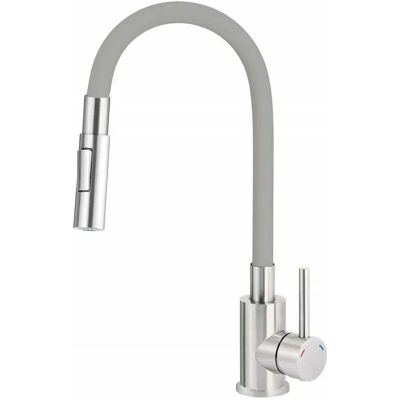 Grifo de cocina Deante con caño doblado - 2 tipos de pulverización Grifo de cocina Deante con caño doblado - 2 tipos de pulverización