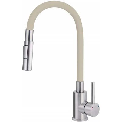 Deante Grifo de cocina - Boca curvada - 2 tipos de pulverizador Deante Grifo de cocina - Boca curvada - 2 tipos de pulverizador