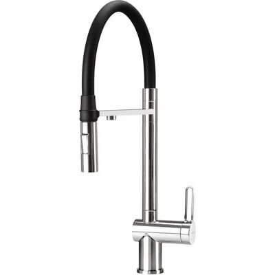 Deante Grifo De Cocina Con Filtro Y Caño Flexible Chrome / White One Size Deante Grifo De Cocina Con Filtro Y Caño Flexible Chrome / White One Size