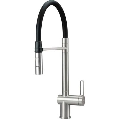 Deante Grifo De Cocina Con Caño Flexible Y 2 Modos De Chorro Chrome / Black One Size Deante Grifo De Cocina Con Caño Flexible Y 2 Modos De Chorro Chrome / Black One Size