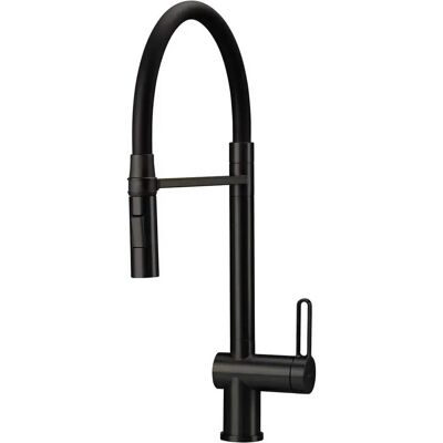 Deante Grifo De Cocina Con Caño Flexible Chrome / Black One Size Deante Grifo De Cocina Con Caño Flexible Chrome / Black One Size