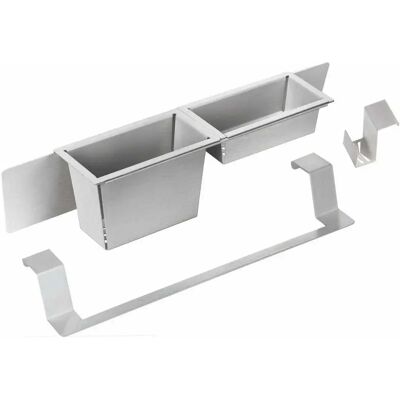 Deante Juego de accesorios para fregadero de cocina - Acero inoxidable cepillado Deante Juego de accesorios para fregadero de cocina - Acero inoxidable cepillado