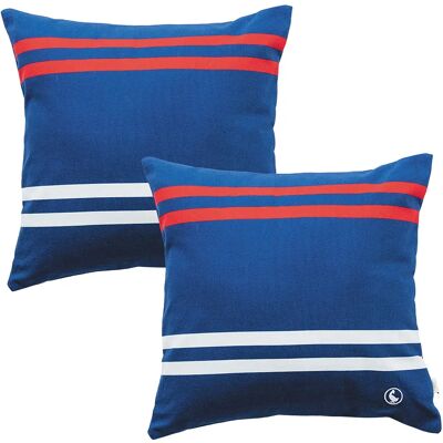 El Ganso Funda De Cojín 40x40 Cm 2 Unidades Blue / Red / White One Size El Ganso Funda De Cojín 40x40 Cm 2 Unidades Blue / Red / White One Size