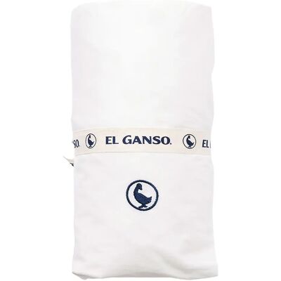 Sábana Bajera El Ganso - 90x200+30cm - Algodón - Blanco - Logotipo Sábana Bajera El Ganso - 90x200+30cm - Algodón - Blanco - Logotipo