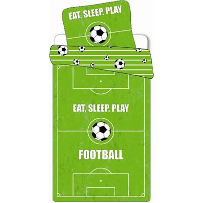 Licens Juego de Ropa de Cama de Fútbol - Reversible 2-en-1 Algodón - 140x200 cm Licens Juego de Ropa de Cama de Fútbol - Reversible 2-en-1 Algodón - 140x200 cm
