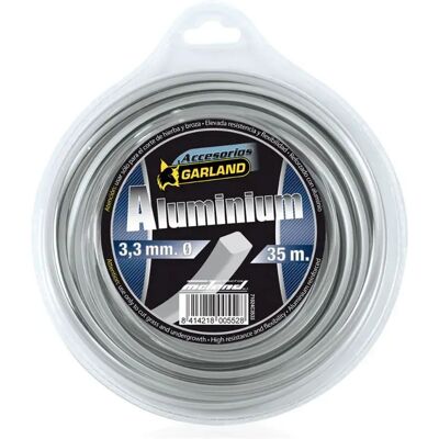 Garland Hilo De Desbrozadora Aluminium 35 M 3.3 Mm Grey One Size Garland Hilo De Desbrozadora Aluminium 35 M 3.3 Mm Grey One Size