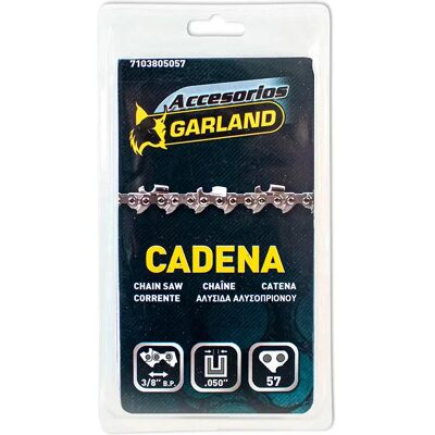 Garland Cadena De Motosierra 16´´ 40 Cm 57 Links 3/8´´ 1.3 Mm Silver One Size Garland Cadena De Motosierra 16´´ 40 Cm 57 Links 3/8´´ 1.3 Mm Silver One Size