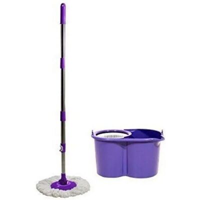 Conjunto de Cubo y Trapeador Duett - 360° Centrifugado, Ajustable, Lila Conjunto de Cubo y Trapeador Duett - 360° Centrifugado, Ajustable, Lila
