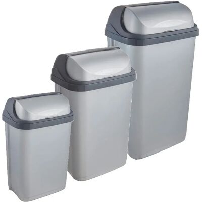 Keeeper Papelera De Reciclaje Rasmus 45l 3 Unidades Silver One Size Keeeper Papelera De Reciclaje Rasmus 45l 3 Unidades Silver One Size