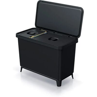 Keden Papelera De Reciclaje 1x10l+1x23l Systema 57x29x41 Cm Black One Size Keden Papelera De Reciclaje 1x10l+1x23l Systema 57x29x41 Cm Black One Size