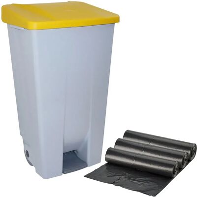Wellhome Contenedor Selectivo De 120 Litros Yellow One Size Wellhome Contenedor Selectivo De 120 Litros Yellow One Size