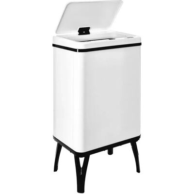 Wellhome Cubo De Basura Inteligente Con Apertura Automática Y Contacto Manual 40l White One Size Wellhome Cubo De Basura Inteligente Con Apertura Automática Y Contacto Manual 40l White One Size