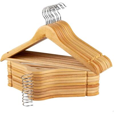 Max Home Perchas De Madera 20 Unidades Natural One Size Max Home Perchas De Madera 20 Unidades Natural One Size