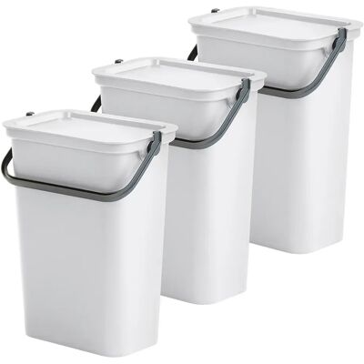 Wellhome Papelera De Reciclaje Moda 10l 3 Unidades White One Size Wellhome Papelera De Reciclaje Moda 10l 3 Unidades White One Size