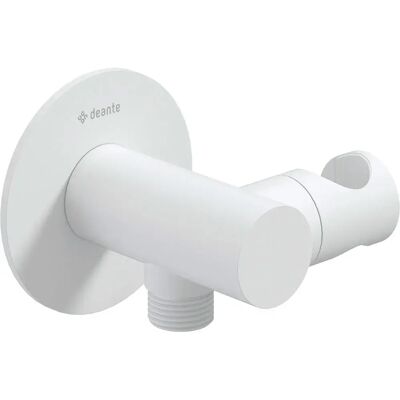 Deante Nqs_a57k Conector Redondo Acodado Con Soporte Para Teleducha White One Size Deante Nqs_a57k Conector Redondo Acodado Con Soporte Para Teleducha White One Size