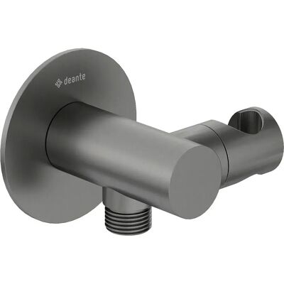Deante Nqs_d57k Conector Angular Redondo Con Soporte Para Teleducha Titanium One Size Deante Nqs_d57k Conector Angular Redondo Con Soporte Para Teleducha Titanium One Size