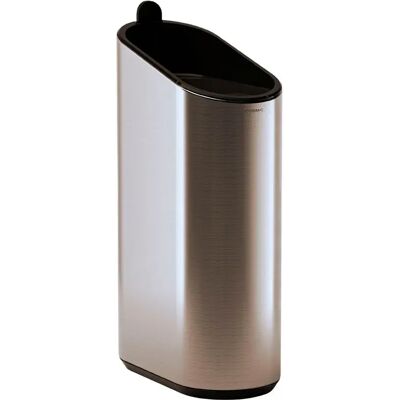 Cosmic Papelera Flat 2.5l Glossy Stainless Steel One Size Cosmic Papelera Flat 2.5l Glossy Stainless Steel One Size