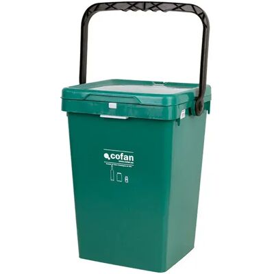 Cofan Cubo De Basura 25l Green One Size Cofan Cubo De Basura 25l Green One Size