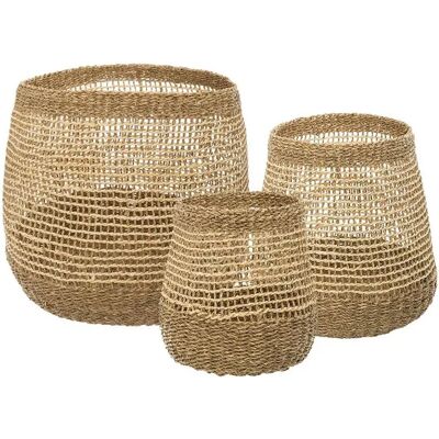 Atmosphera Cesta Redonda Abierta 3 Unidades Brown One Size Atmosphera Cesta Redonda Abierta 3 Unidades Brown One Size