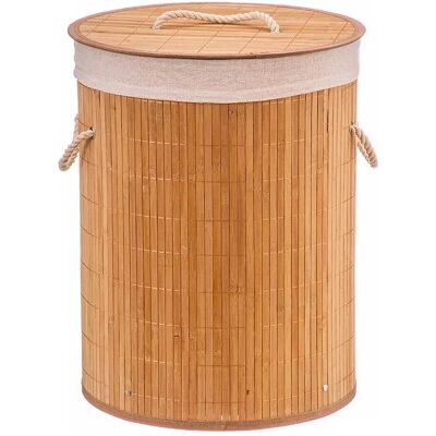 Caison Cesta De Ropa Bamboo Brown 35 x 35 x 50 cm Caison Cesta De Ropa Bamboo Brown 35 x 35 x 50 cm