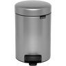 Brabantia Newicon Trash Bin With Pedal 3l Plateado