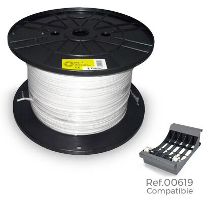 Edm Rollo De Cable Multiconductor 2x1 Mm 500 M White One Size Edm Rollo De Cable Multiconductor 2x1 Mm 500 M White One Size
