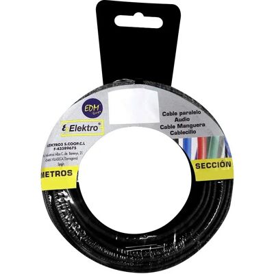 Cable EDM 28476 Negro 2,5mm 50m Cable EDM 28476 Negro 2,5mm 50m