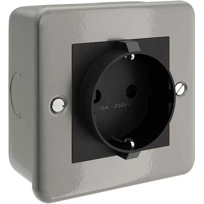 Creative Ctbox-ger Caja De Pared 1 Toma Grey / Black EU Plug Creative Ctbox-ger Caja De Pared 1 Toma Grey / Black EU Plug