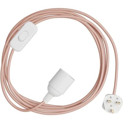 Creative Portalámparas Con Cable Snakebis E14 Baby Pink 1.8 m Creative Portalámparas Con Cable Snakebis E14 Baby Pink 1.8 m