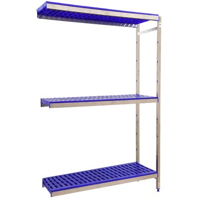 Simoninox Estantería Metálica Aditional 3pp 1600x1260x400 Mm StainlessSteel / Blue One Size Simoninox Estantería Metálica Aditional 3pp 1600x1260x400 Mm StainlessSteel / Blue One Size