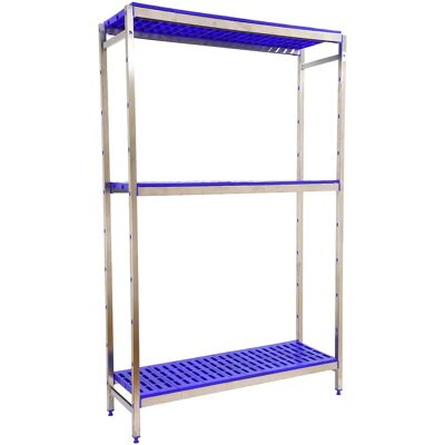 Simoninox Estantería Metálica Initial 3pp 2000x1660x400 Mm StainlessSteel / Blue One Size Simoninox Estantería Metálica Initial 3pp 2000x1660x400 Mm StainlessSteel / Blue One Size